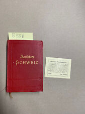 Baedeker Schweiz  1927 mit