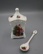 Reutter Porzellan, Weihnachten 2007, Zuckerdose mit Löffel