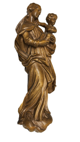 Handgeschnitzte madonna mit - handgeschnitzte,