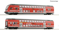 Roco 6200066, 2er Set Doppelstockwagen mit Steuerwagen, DBAG, Ep.VI 'S2 Dresden
