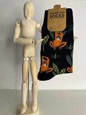 Bunte lustige Motiv LangSocken Gr. 38-45 Affen ORANG UTAN