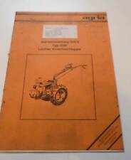 Agria Einachsschlepper 3200 Betriebsanleitung