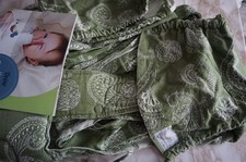 Schmusewolke: Mei tai Tragegurt, grün - creme mit Aufbewahrungsbeutel