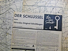 2 original Schnittmuster + Anleitung Modeheft Der Neue Schnitt von 1958 , Heft 4