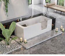 Seniorenbadewanne mit Tür 170x75 Rechts Acrylschürze Styropor Ablauf VIEGA GRATI