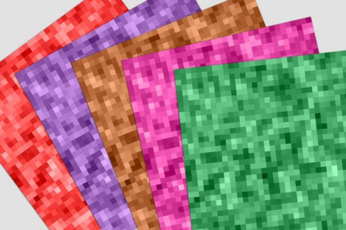 Pixel scrapbook papier - pixel,