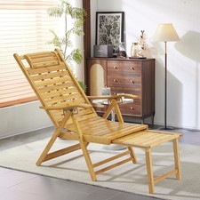 Bambus Liegestuhl Gartenliege