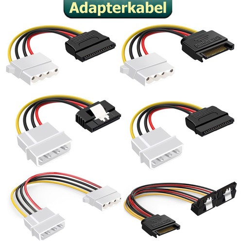 Stromkabel adapter floppy 4pin - stromkabel,