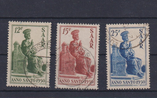 Saarland 1950 293 295 - 1950, mi-nr.