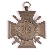 Ehrenkreuz für Frontkämpfer, Bandring unrichtig ergänzt, Hersteller G 10