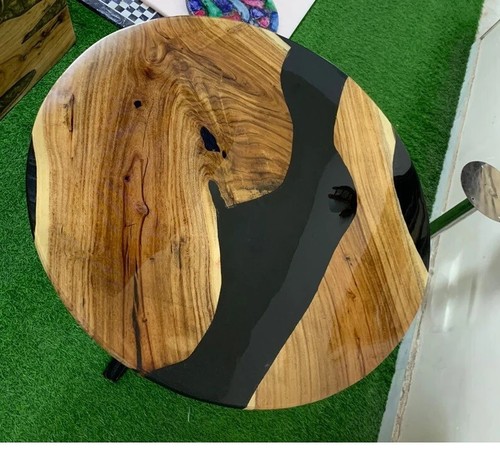 Schwarzer runder couchtisch - schwarzer,