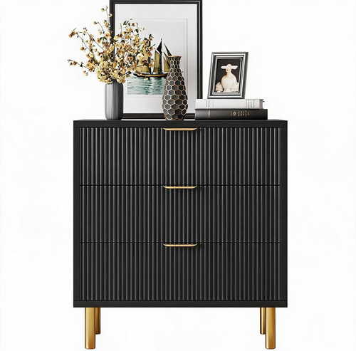 Moderne fluted kommode - fluted, mit