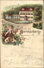 Litho Dresden Loschwitz, Beerenschänke, Bacchus, Wein - 10362282