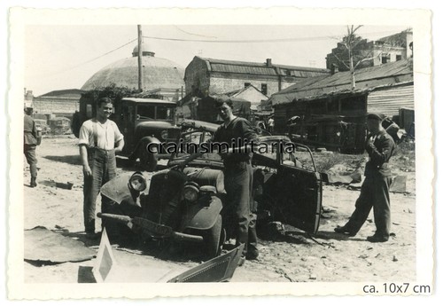 Orig foto pkw wrack - beute, lkw