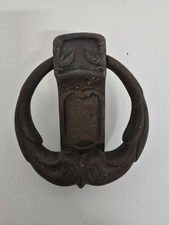 Antiker Türklopfer aus Messing Vintage Haustür Fenstergriff schwer groß (214)