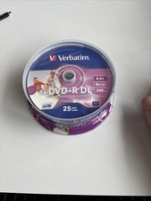 2x25 Verbatim DVD+R Double Layer 8x Speed, printable, 8,5GB DVD+R DL 12cm