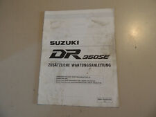 Suzuki DR 350 SE Modelljahr 1994 Werkstatthandbuch Ergänzung Heft