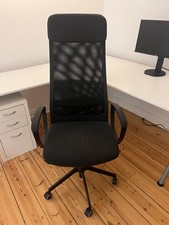 Ikea Drehstuhl Markus mit Armlehne,Schwarz Wie Neu Top Zustand, NP: 159,00 €
