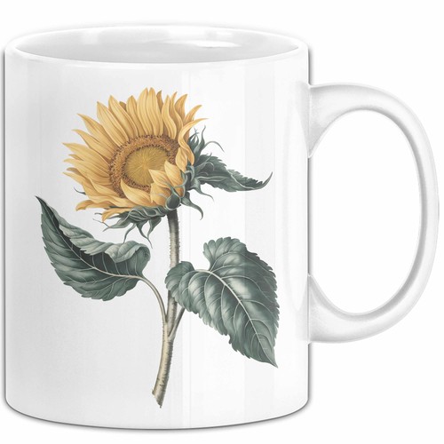 Sonnenblume pflanze tasse - sonnenblume,