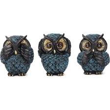 Eulen Figuren Set Deko