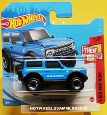 HOT WHEELS "2021 FORD BRONCO" FARBE BLAU THEN AND NOW OVP UNGEÖFFNET ANSHEN!