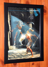Diablo II 2 Blizzard Entertainment Vintage kleines Promo Poster / Werbeseite gerahmt.
