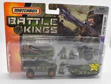 Matchbox Superfast Battle Kings Jungle Recon Chevy K1500 + Abrams. Twin Pack
