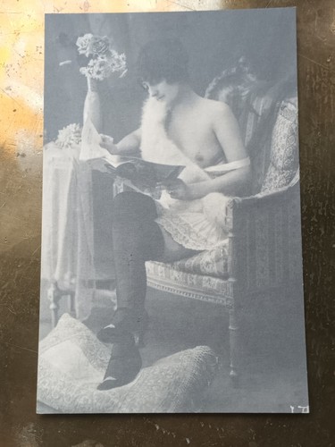 Aktfoto postkarte mit - aktfoto,