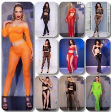 Festival Rave Spitzen Gogo Outfit Crop Top BH Leggings Hose Rock Kleid