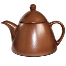 Teekanne 1 L Teetopf Tee Kaffee Kanne Krug Teekrug -  braune Keramik Steinzeug