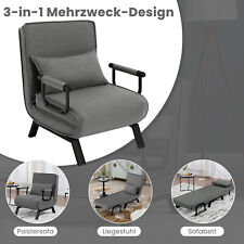 Woltu Klappbares Schlafsofa Couch mit Bettfunktion Schlafsessel 3 in 1 Gästebett
