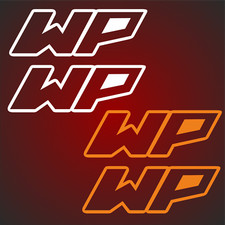 4x WP Aufkleber 14x5cm