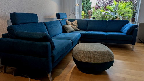 Exklusives alcantara ecksofa - exklusives,