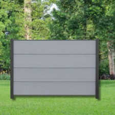 WPC XL Sichtschutz Zaun