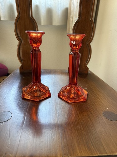 Paar art déco kerzenständer - paar,