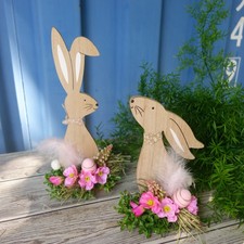 2er set osterhasen figuren - set,