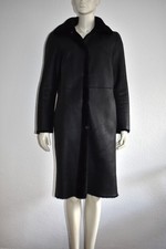 1972 DESA  * luxoriöser Lammfell Wedemantel Wintermantel schwarz IT 44 DE 38