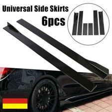 86.6" Auto Seitenschweller Sideskirts Erweiterung Splitters Schwarz Universal