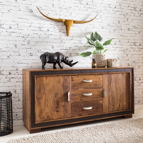Sideboard sheesham massivholz - sideboard,