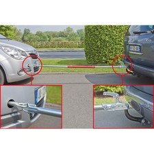 MOTTEZ Abschleppstange für Anhängerkupplung bis zu 2,5t, Länge 2,35m für PKW