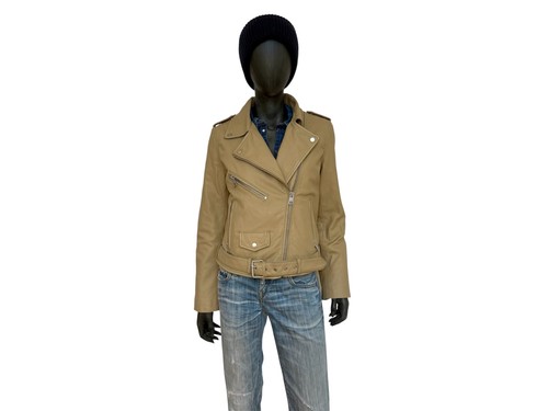 Bikerjacke damen beige - bikerjacke, m