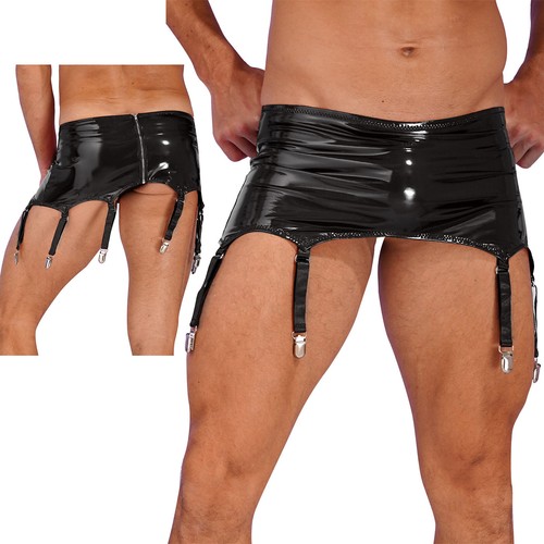Herren wetlook minirock - herren,