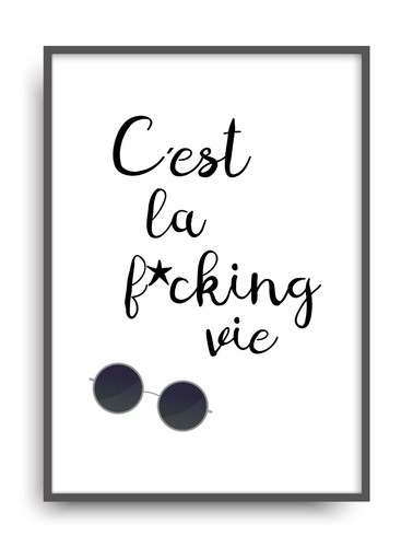 Kunstdruck cest vie fine - vie,