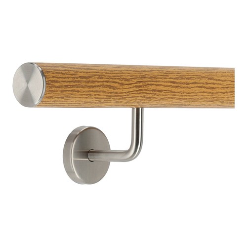 Aluminium handlauf eiche - aluminium,