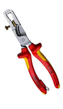 KNIPEX 13 66 180 T StriX® Abisolierzangen mit Kabelschere isoliert mit Mehrkompo