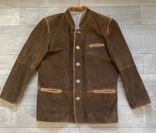 Herren Steindl Trachtenjacke, reines Leder, braun, Größe 50