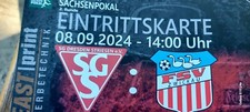 Sammler Ticket Sachsenpokal SG Striesen gegen FSV Zwickau 8.9.3024
