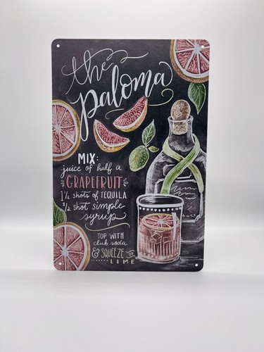 Blechschild cocktail paloma - cocktail,