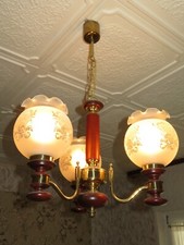 Deckenlampe Schlafzimmerlampe Wohnzimmerlampe messing holzfarben