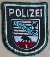 Ärmelabzeichen deutsche Polizei alt - Landespolizei Sachsen-Anhalt, lesen, anseh